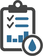 Clipboard Water Quality Icon
